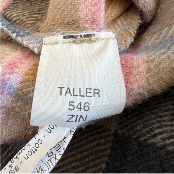 ZARA oversized plaid button up over shirt jacket size XS - Picture 14 of 16